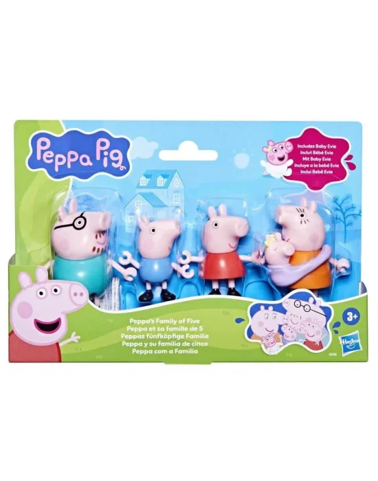 G0506 Peppa Pig Ve Ailesi 5li Figür Seti +3 Yaş