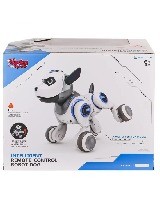 G55 Kumandalı Şarjlı Işıklı Müzikli İnteraktif Robot Köpek -vardem Oyuncak