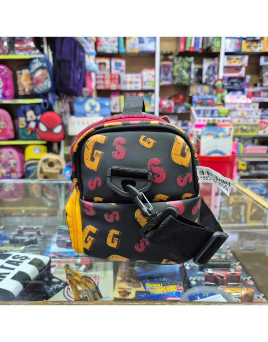 GALATASARAY GS YAZI DETAYLI SUNİ DERİ BESLENME ÇANTASI