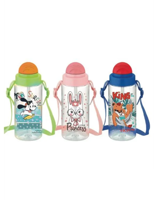 GIPTA K751000 FUN TRİTAN DESENLİ PİPETLİ MATARA 500 CC