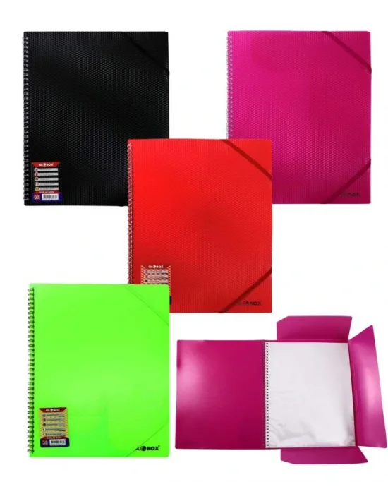 Globox Katalog Sunum Dosya Spiralli 30 Lu Karışık Renk