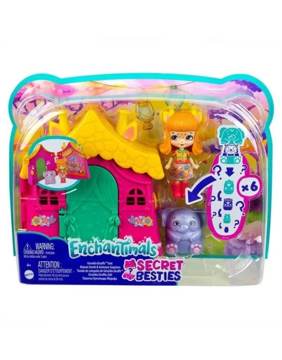 GTM46 Enchantimals Secret Besties Bebek ve Ev Oyun