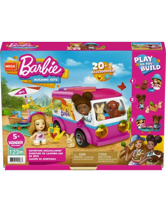 Gwr35 Mega™ Barbie®nin Mega Karavanı 123 Parça +5 Yaş