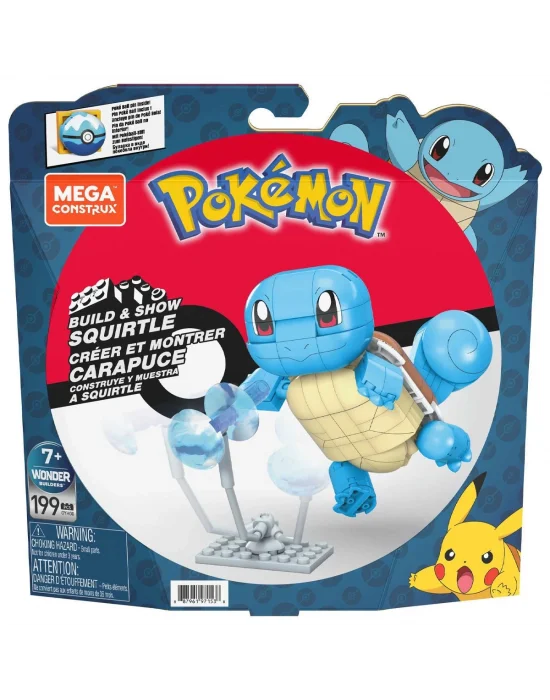 Gyh00 Mega™ Pokémon™ Squirtle - Yap Ve Oyna Figürler 199 Parça +7 Yaş