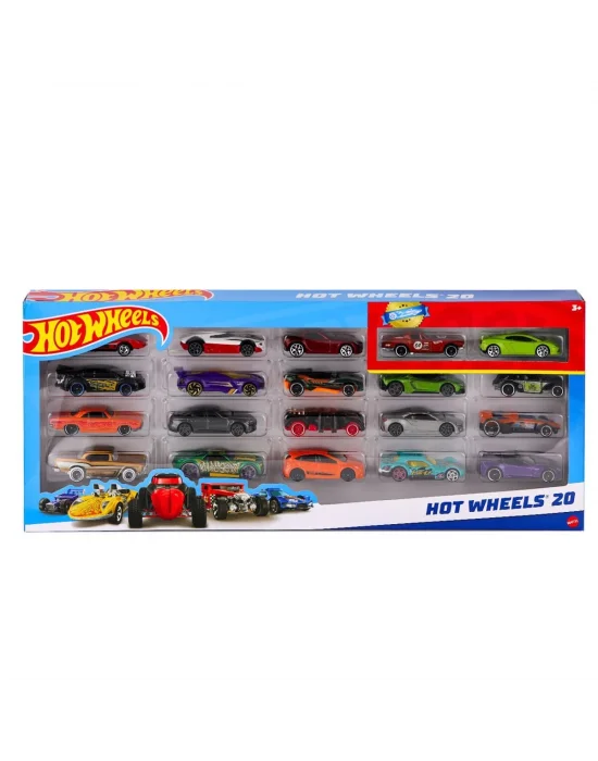 H7045 Hot Wheels 20li Araba Seti