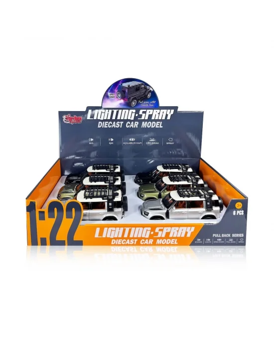 Hcl-510a Çek Bırak 1:22 Sesli Ve Işıklı Buharlı Df Metal Jeep