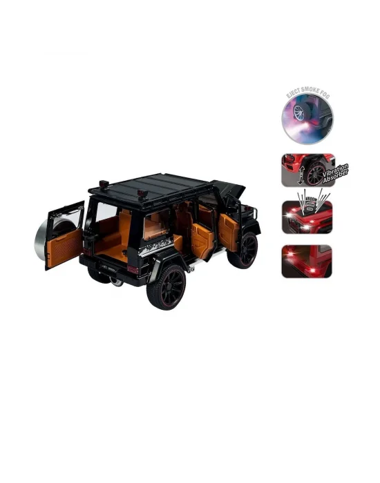 Hcl-801p Çek Bırak 1:22 Sesli Ve Işıklı Buhar Çıkartan Metal Jeep -vardem