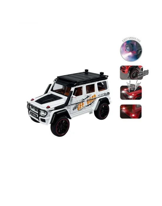 Hcl-801p Çek Bırak 1:22 Sesli Ve Işıklı Buhar Çıkartan Metal Jeep -vardem