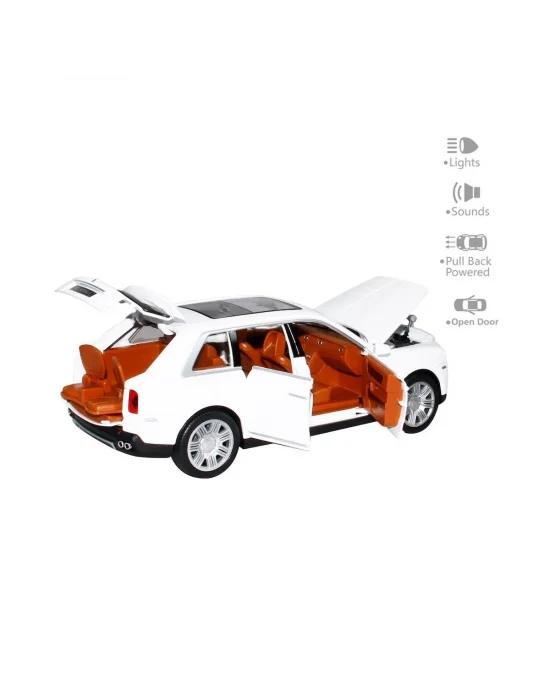 Hcl-906 Çek Bırak 1:22 Sesli Ve Işıklı Sanruflu Rr Metal Araba -vardem Oyuncak