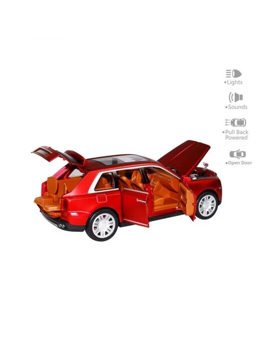 Hcl-906 Çek Bırak 1:22 Sesli Ve Işıklı Sanruflu Rr Metal Araba -vardem Oyuncak