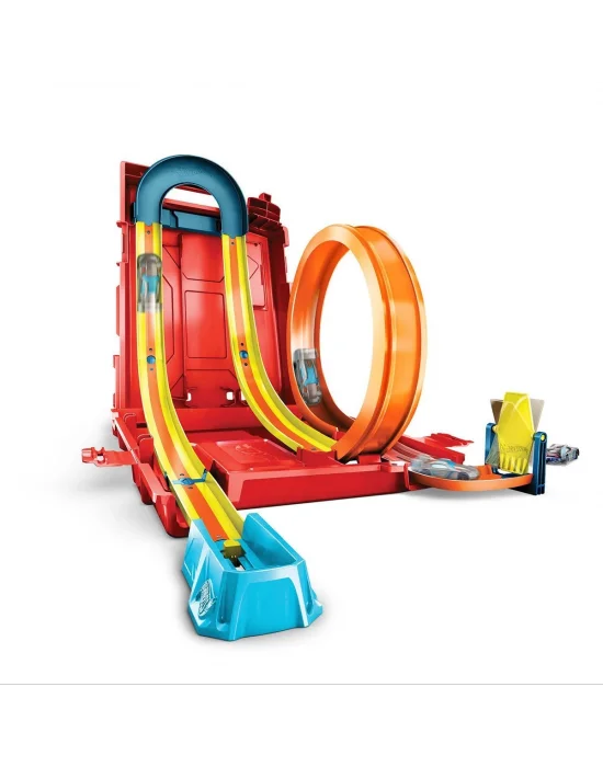 Hdx78 Hw Track Builder Benzin Bidonu Akrobasi Seti, Hot Wheels Track Builder