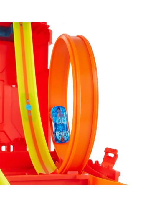 Hdx78 Hw Track Builder Benzin Bidonu Akrobasi Seti, Hot Wheels Track Builder