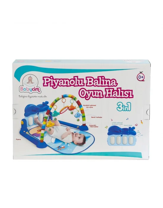 He0631 Babycim Pianolu Balina Oyun Halısı -birliktoys