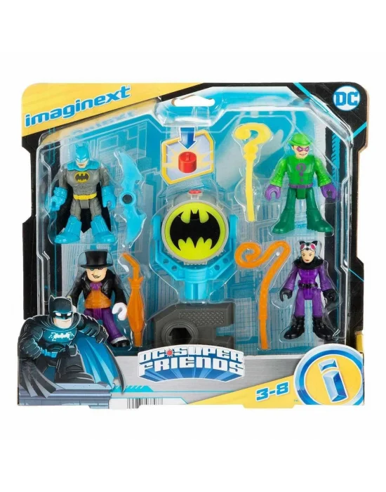 Hfd47 Imaginext, Bat-tech Bat-signal Figür Seti, Dc Super Friends