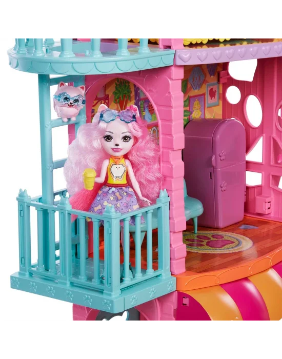 Hhc18 Enchantimals Şehir Evi Ve Kafe Oyun Seti