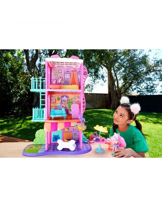 Hhc18 Enchantimals Şehir Evi Ve Kafe Oyun Seti