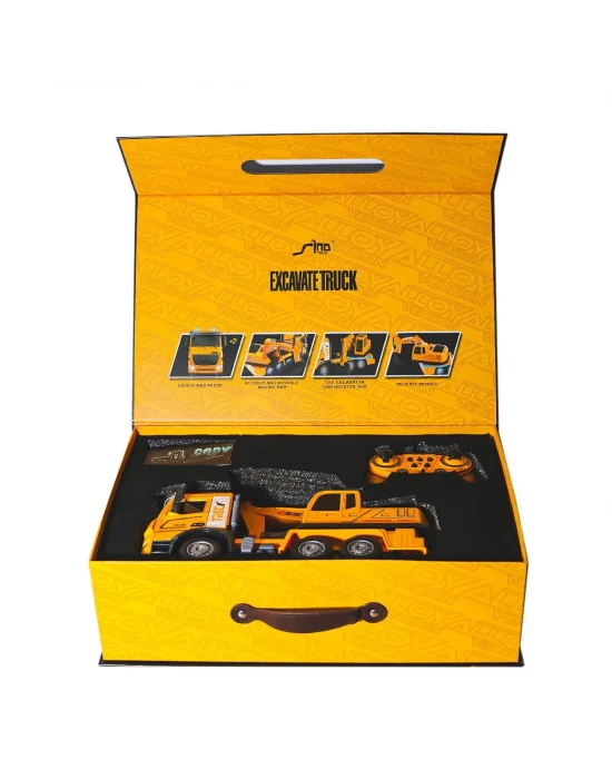 Hj8001-2 Kumandalı  Metal  Excavate Truck -gepettoys
