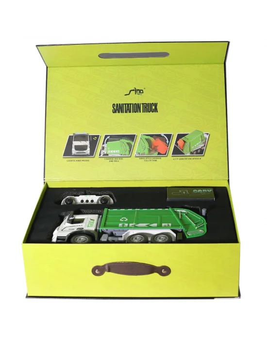 Hj8003-1  Metal Kumandalı Çöp Arabası -gepettoys