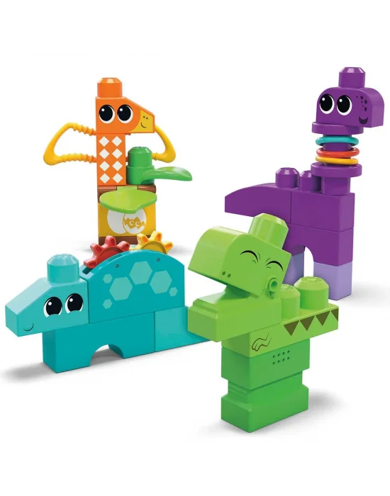 Hkn43 Mega Bloks Sesli Ve Hareketli Dinozorlar 24 Parça +1 Yaş