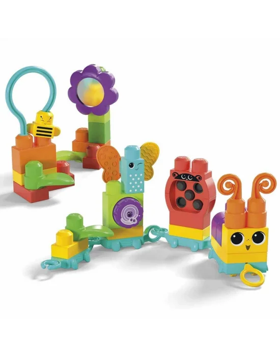 Hkn44 Mega Bloks® Hareketli Duyusal Gelişim Tırtılı 30 Parça +1 Yaş