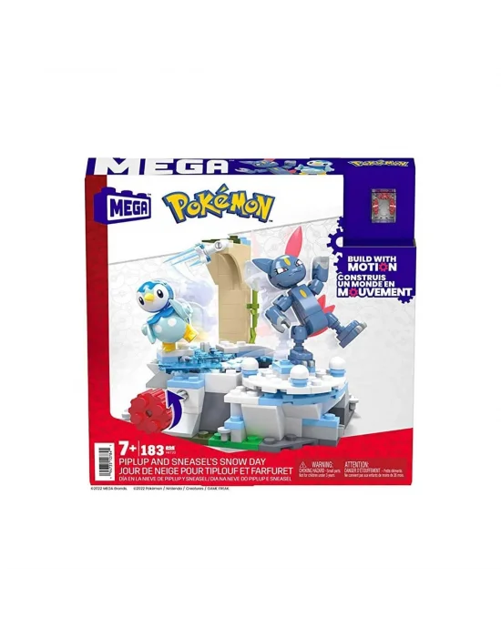 Hkt20 Mega™ Pokémon™ Piplup Ve Sneasel Kış Macerası Seti 183 Parça + 7 Yaş