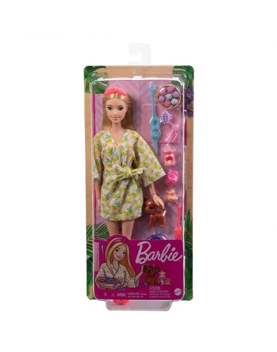 Hkt90 Barbie Wellness - Spa Günü Sarışın Bebek