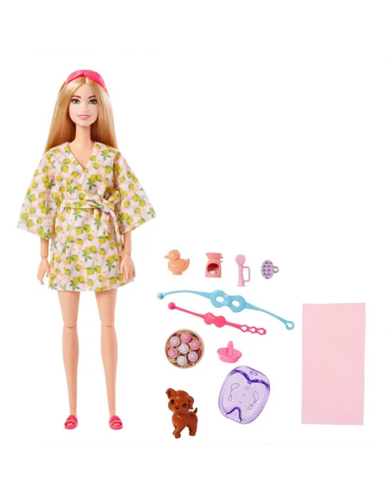 Hkt90 Barbie Wellness - Spa Günü Sarışın Bebek