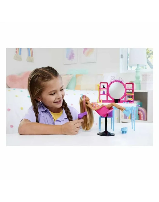 Hkv00 Barbie Muhteşem Kuaför Oyun Seti