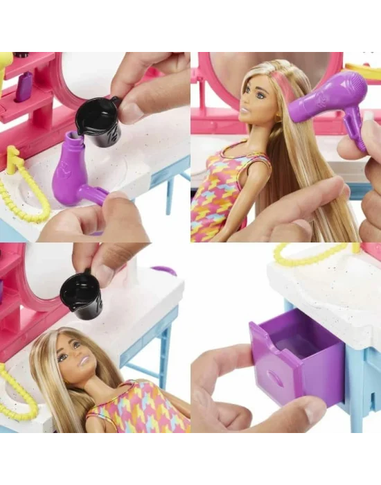 Hkv00 Barbie Muhteşem Kuaför Oyun Seti