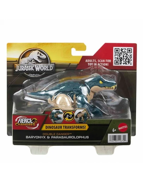 Hlp05 Jurassic World Değişim Serisi - Çifte Tehlike Dinozor Figürleri