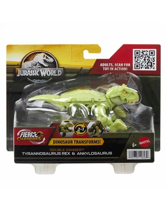 Hlp05 Jurassic World Değişim Serisi - Çifte Tehlike Dinozor Figürleri