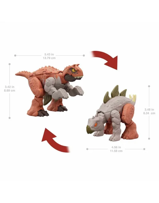 Hlp05 Jurassic World Değişim Serisi - Çifte Tehlike Dinozor Figürleri