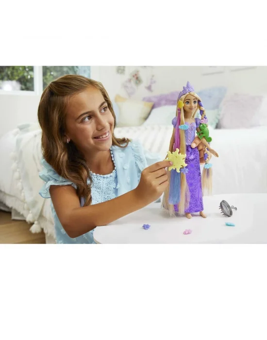 Hlw18 Disney Prenses Renk Değiştiren Sihirli Saçlı Rapunzel