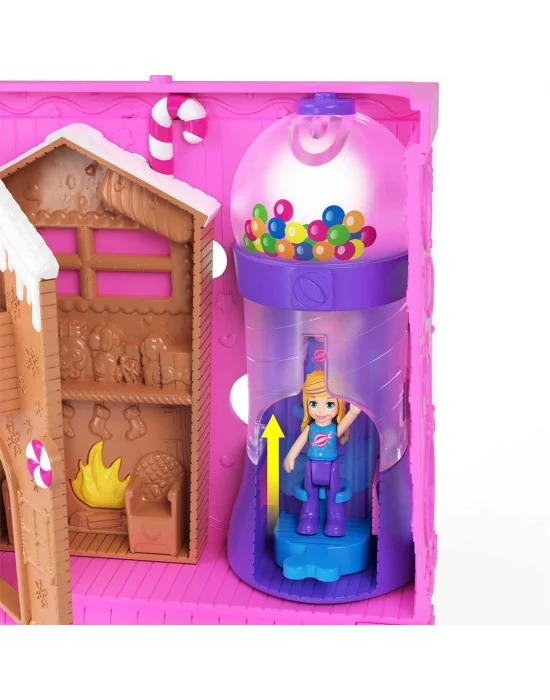 Hnb03 Polly Pocket Pollyville Şeker Dükkanı Oyun Seti