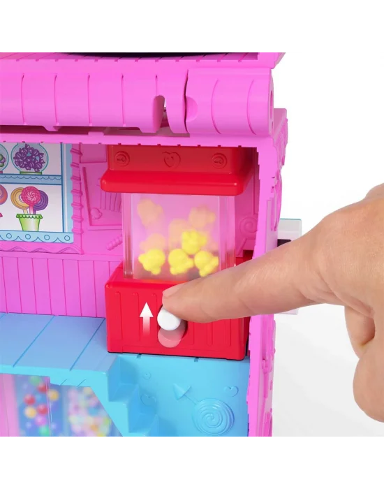 Hnb03 Polly Pocket Pollyville Şeker Dükkanı Oyun Seti