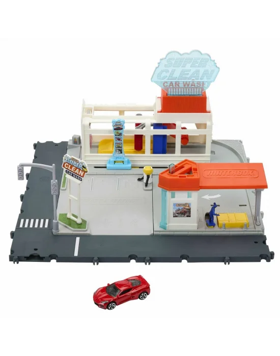 Hnj54 Matchbox Aksiyon Sürücüleri Süper Oto Yıkama Oyun Seti
