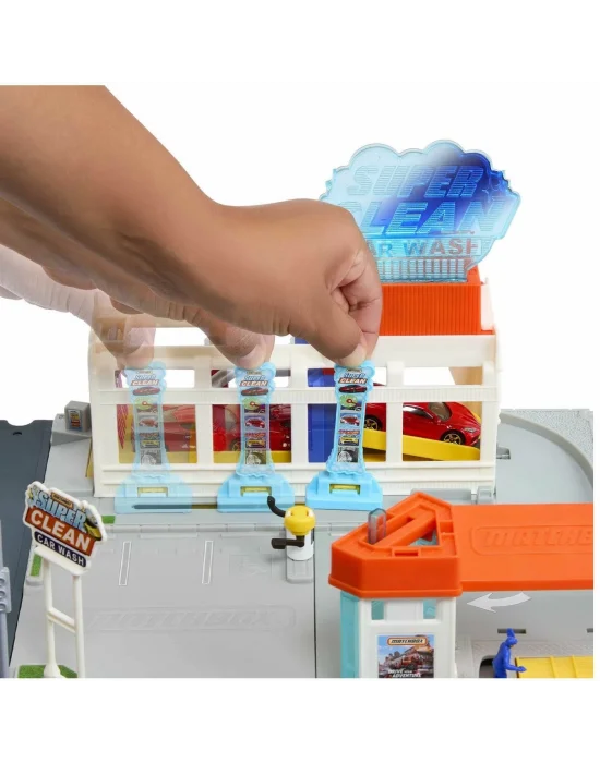 Hnj54 Matchbox Aksiyon Sürücüleri Süper Oto Yıkama Oyun Seti
