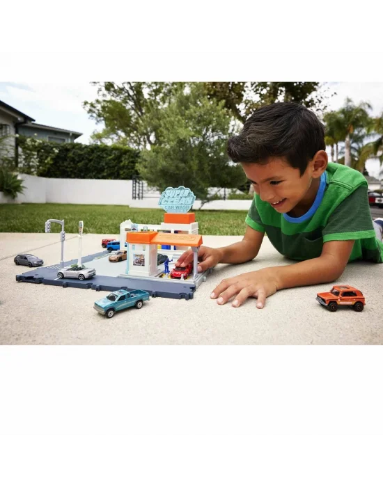 Hnj54 Matchbox Aksiyon Sürücüleri Süper Oto Yıkama Oyun Seti