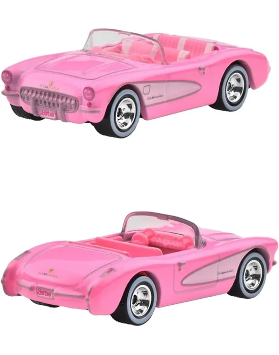 Hot Wheels Premium Pop Kültürü, Barbie Film 1956 Corvette, Pembe, Metal Döküm Araba, JBL79, 3+ YAŞ