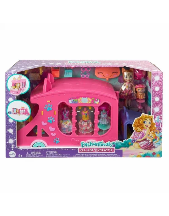 Hpb34 Enchantimals Kedi Temalı Moda Otobüsü