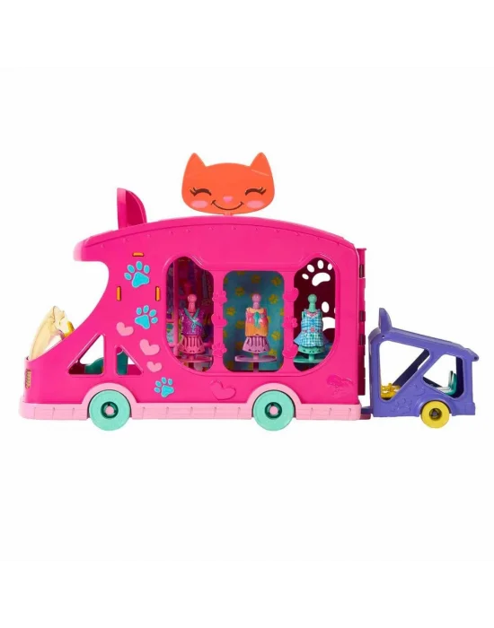 Hpb34 Enchantimals Kedi Temalı Moda Otobüsü