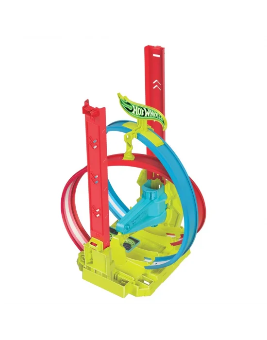 Hpc05 Hot Wheels Neon Yarışlar Çifte Çemberde Yarış Seti