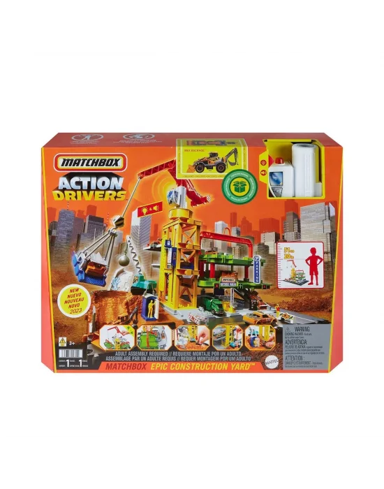 Hpd63 Matchbox Aksiyon Sürücüleri Muhteşem İnşaat Alanı Oyun Seti