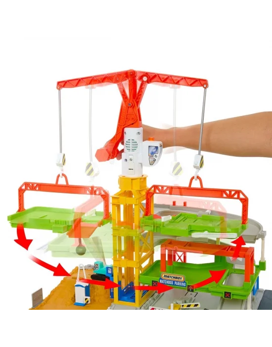 Hpd63 Matchbox Aksiyon Sürücüleri Muhteşem İnşaat Alanı Oyun Seti