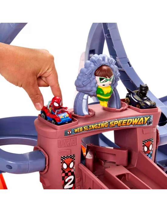 Hpl34 Hot Wheels Racerverse Marvel Pist Seti