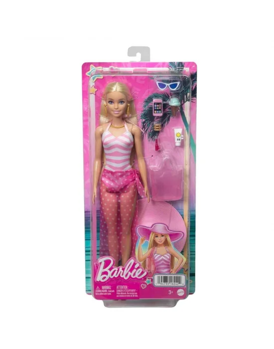 Hpl73 Barbie Plaj Günü Oyun Seti - Barbie