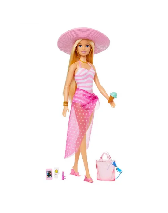 Hpl73 Barbie Plaj Günü Oyun Seti - Barbie