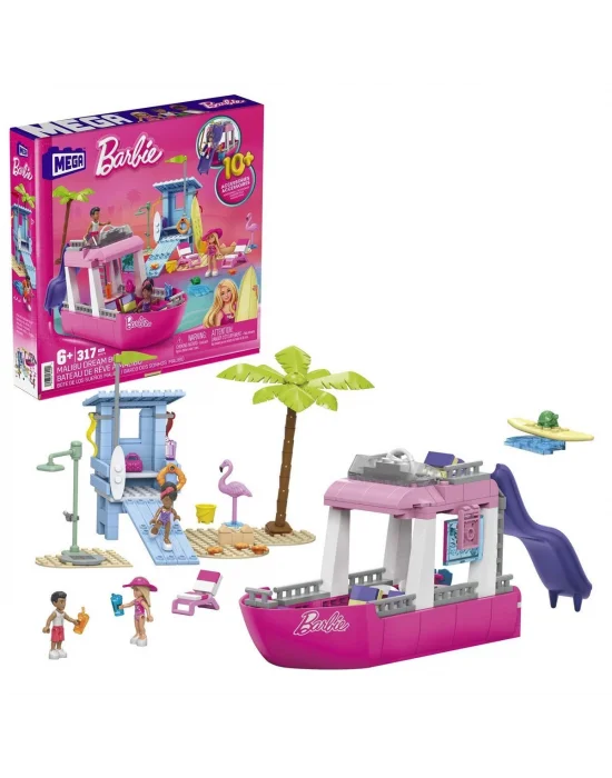 Hpn79 Mega Barbie® Malibu Rüya Teknesi™ 317 Parça +6 Yaş