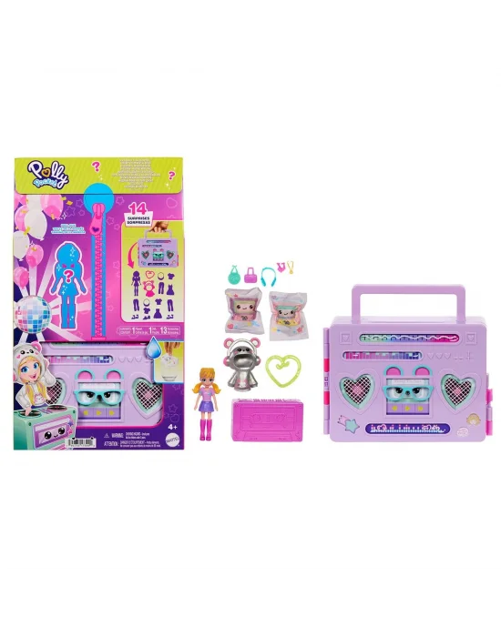 Hrd65 Polly Pocket Radyo Temalı Moda Eğlencesi Oyun Seti