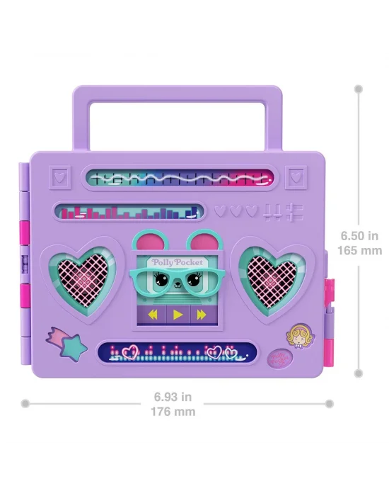 Hrd65 Polly Pocket Radyo Temalı Moda Eğlencesi Oyun Seti